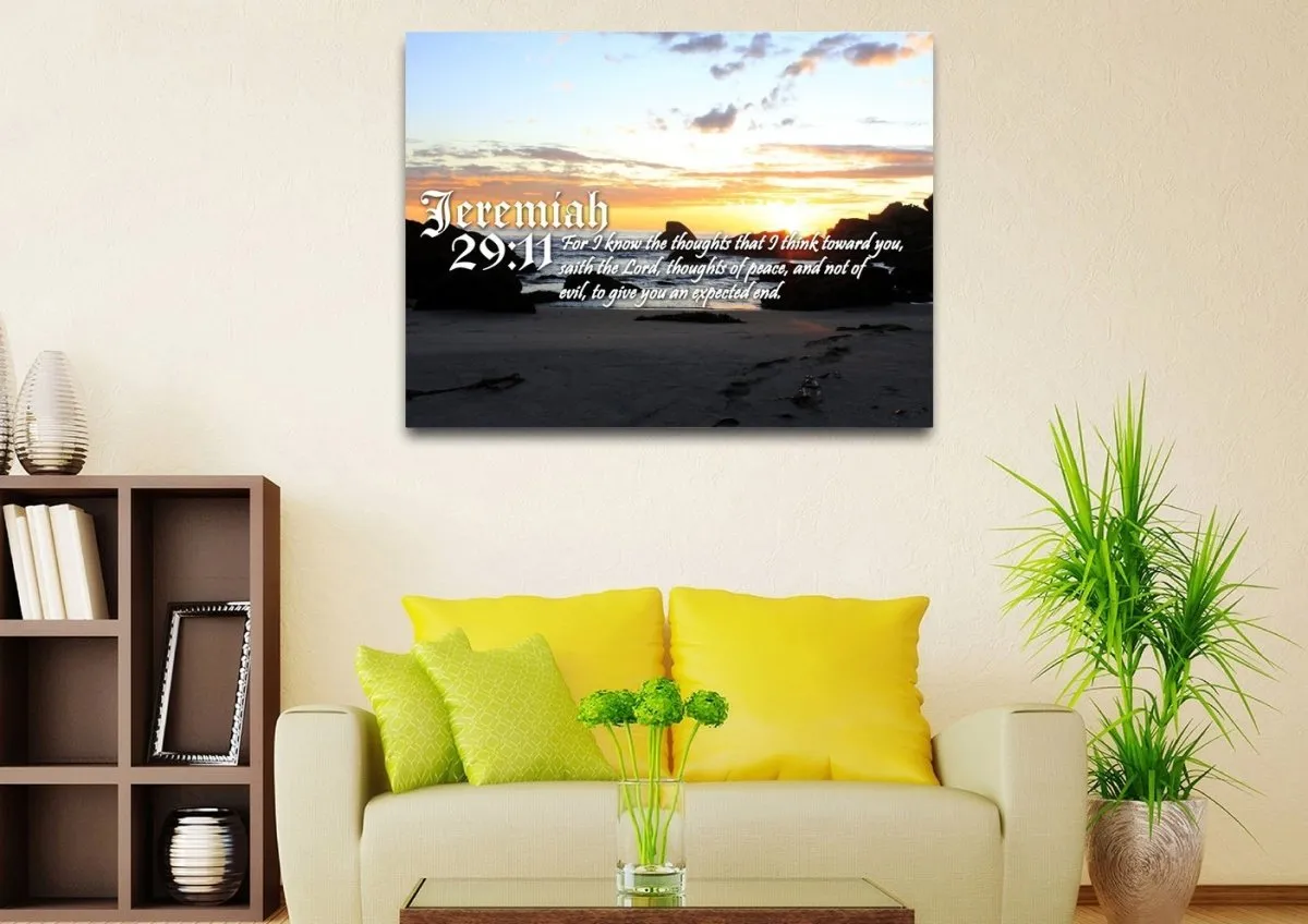 Jeremiah 2911 Kjv Bible Verse Canvas Wall Art - Christian Canvas Wall Art