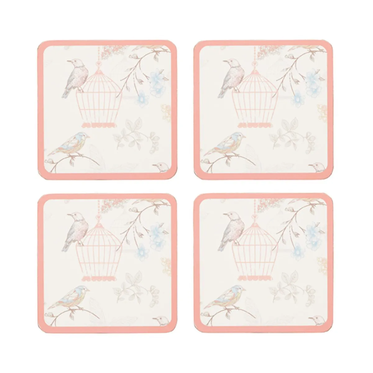 KitchenCraft Birdcage Cork Coasters x4