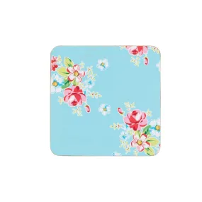 KitchenCraft English Rose Cork Coasters x4