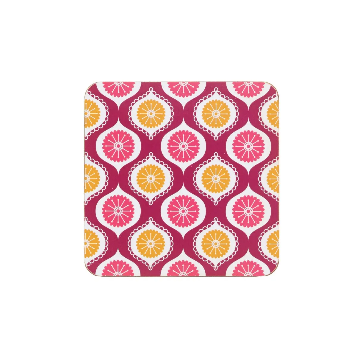 KitchenCraft Geometric Cork Coasters x4
