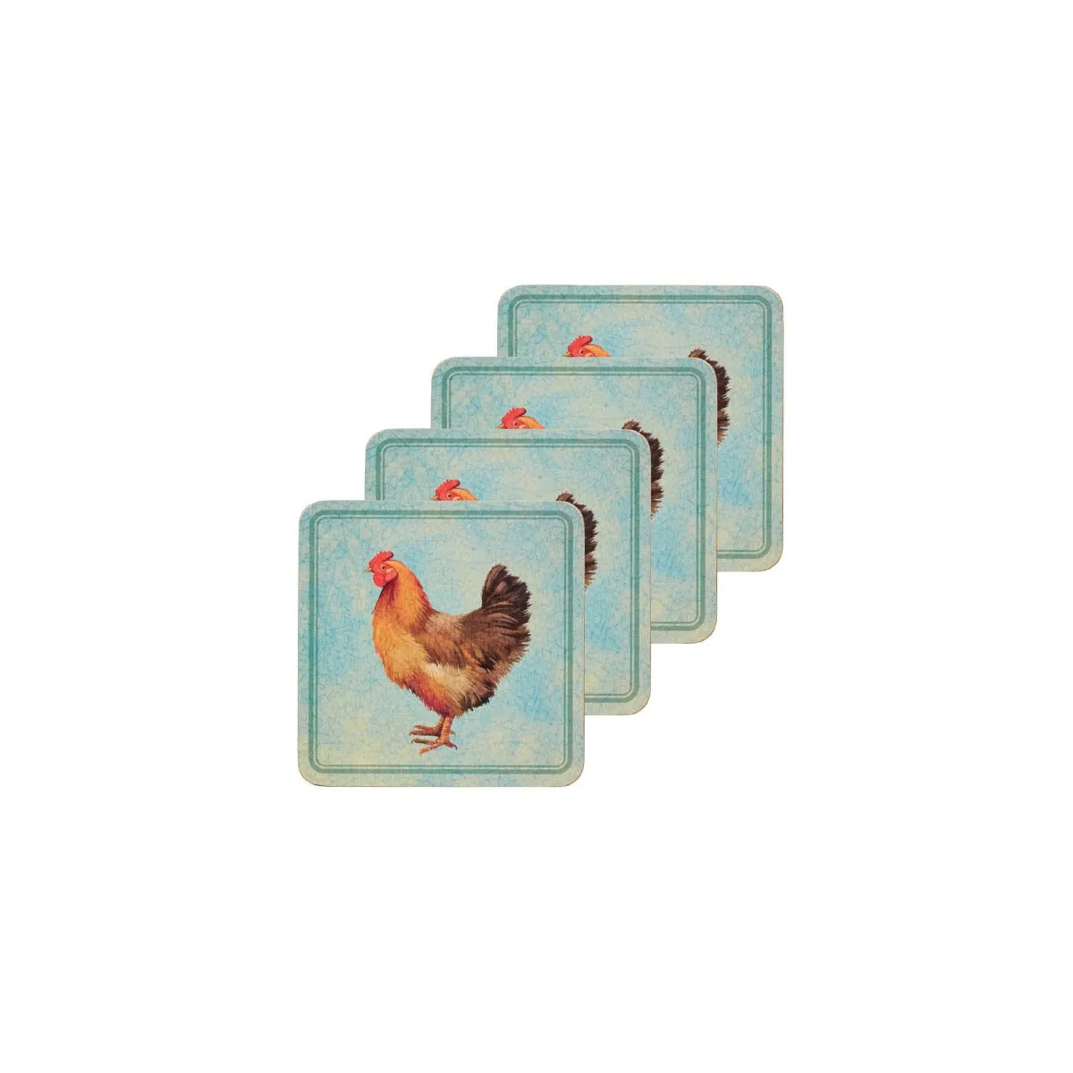KitchenCraft Provence Cork Coasters x4