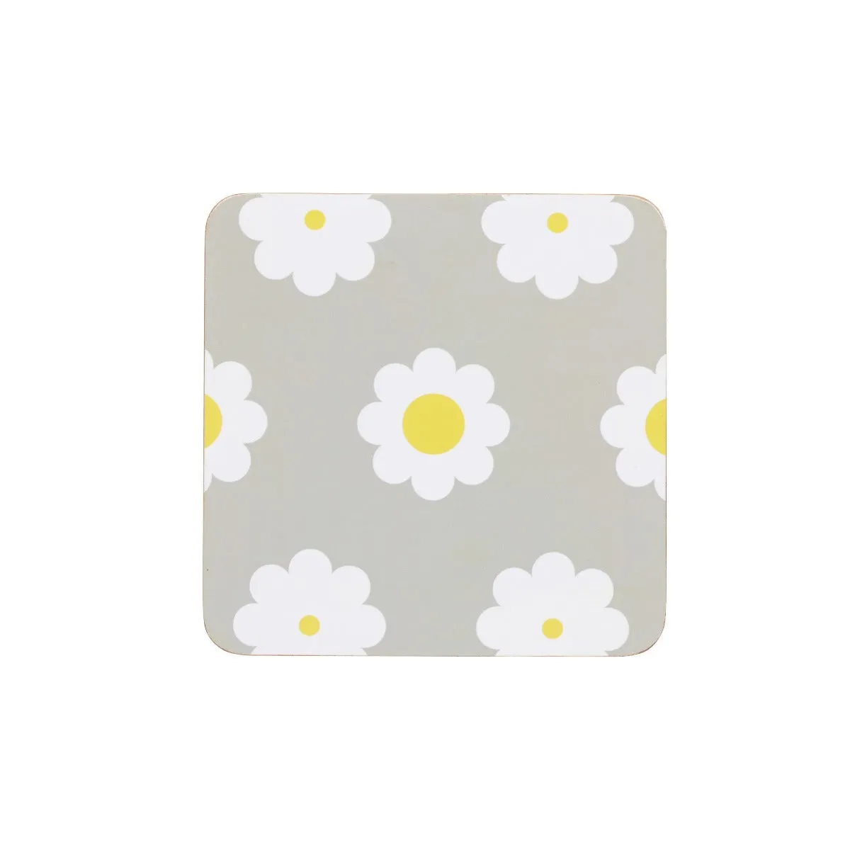KitchenCraft Retro Flower Cork Coasters x4