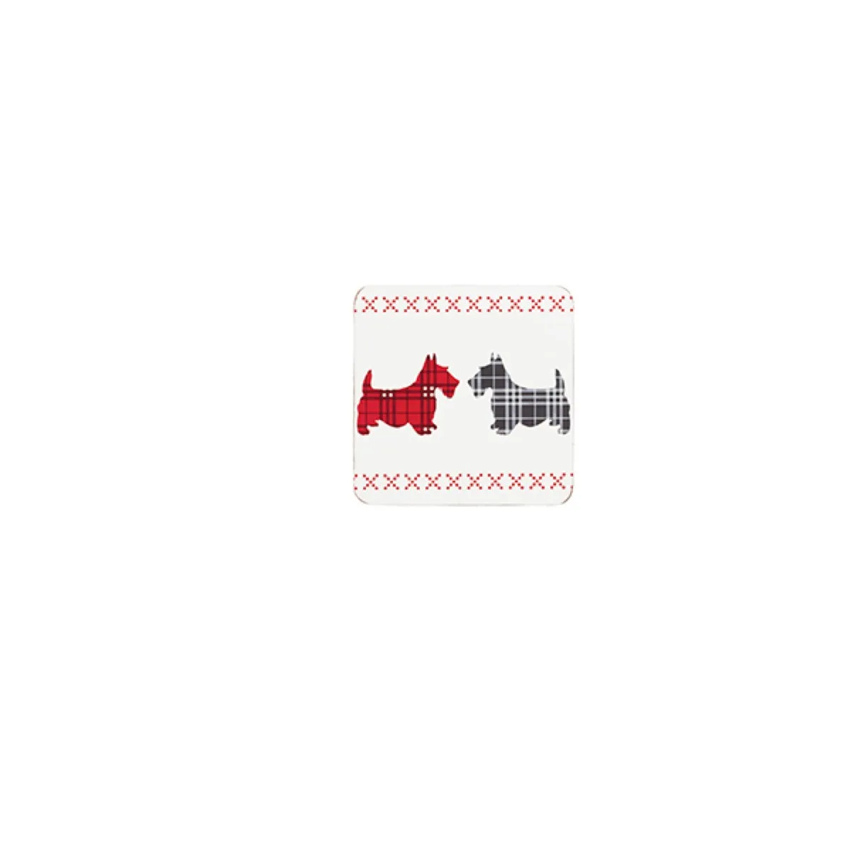 KitchenCraft Scottie Dog Cork Coasters x4