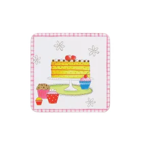 KitchenCraft Time for Tea Cork Coasters x4