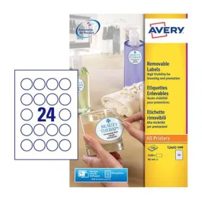 Labels in Special Shapes 40 mm Round