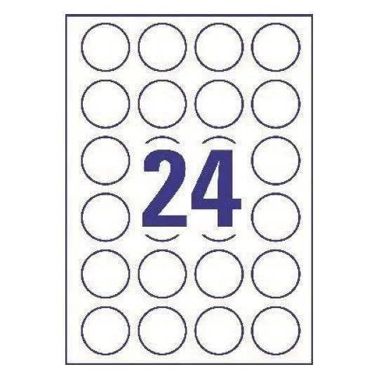 Labels in Special Shapes 40 mm Round