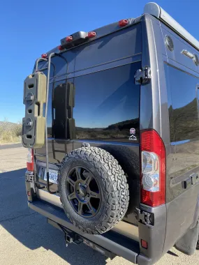 Landed Gear Rear Door Spare Tire Carrier for Promaster Vans