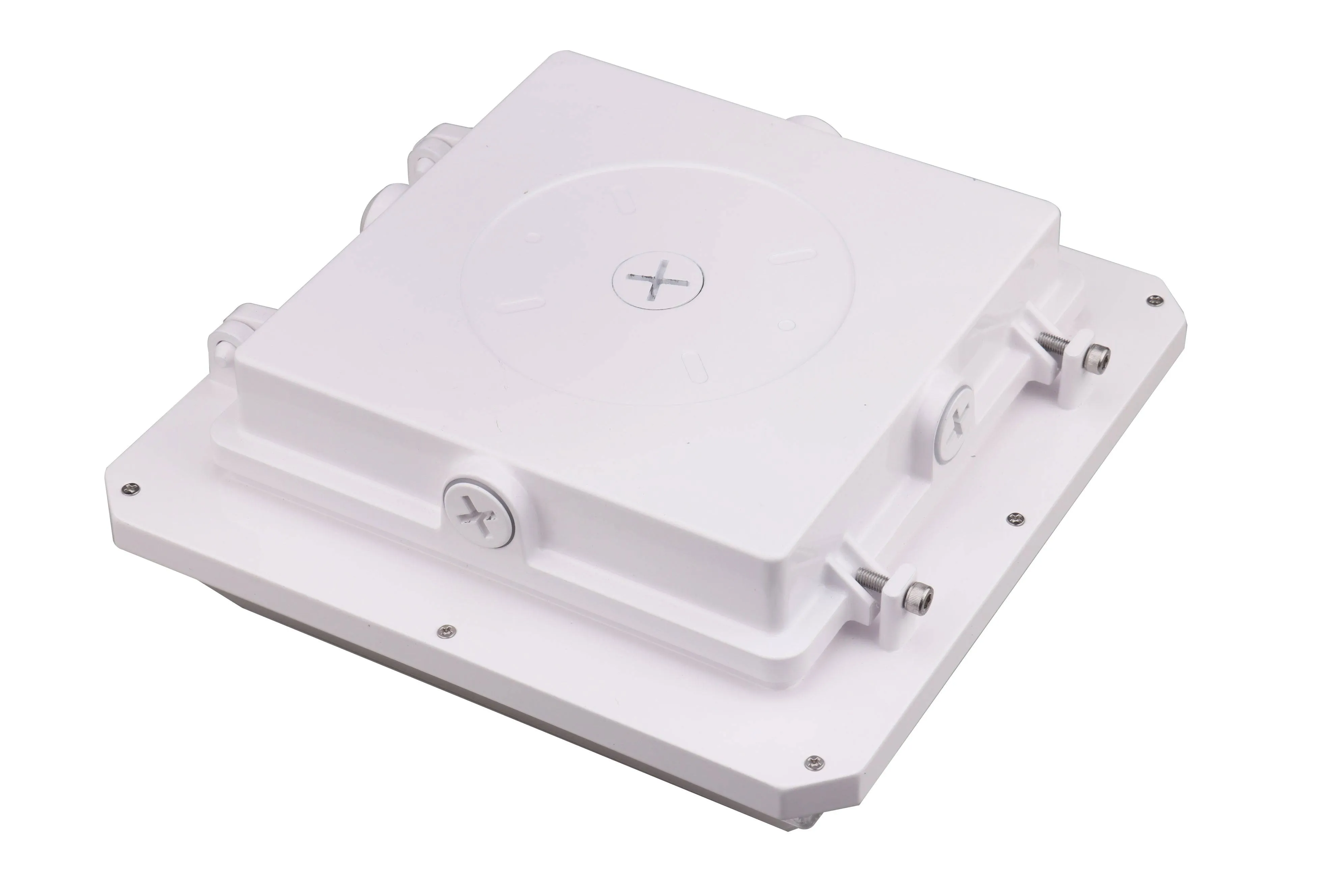 LED Parking Garage Fixture, PowerSet 45/35/25W, FieldCCeT 4000/5000K, 120-347V, 0-10V Dimming, White