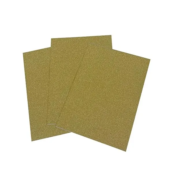 Makr Cardstock A5 Specialty Pack Sparkling Sheets with Adhesive, Gold- 8pk