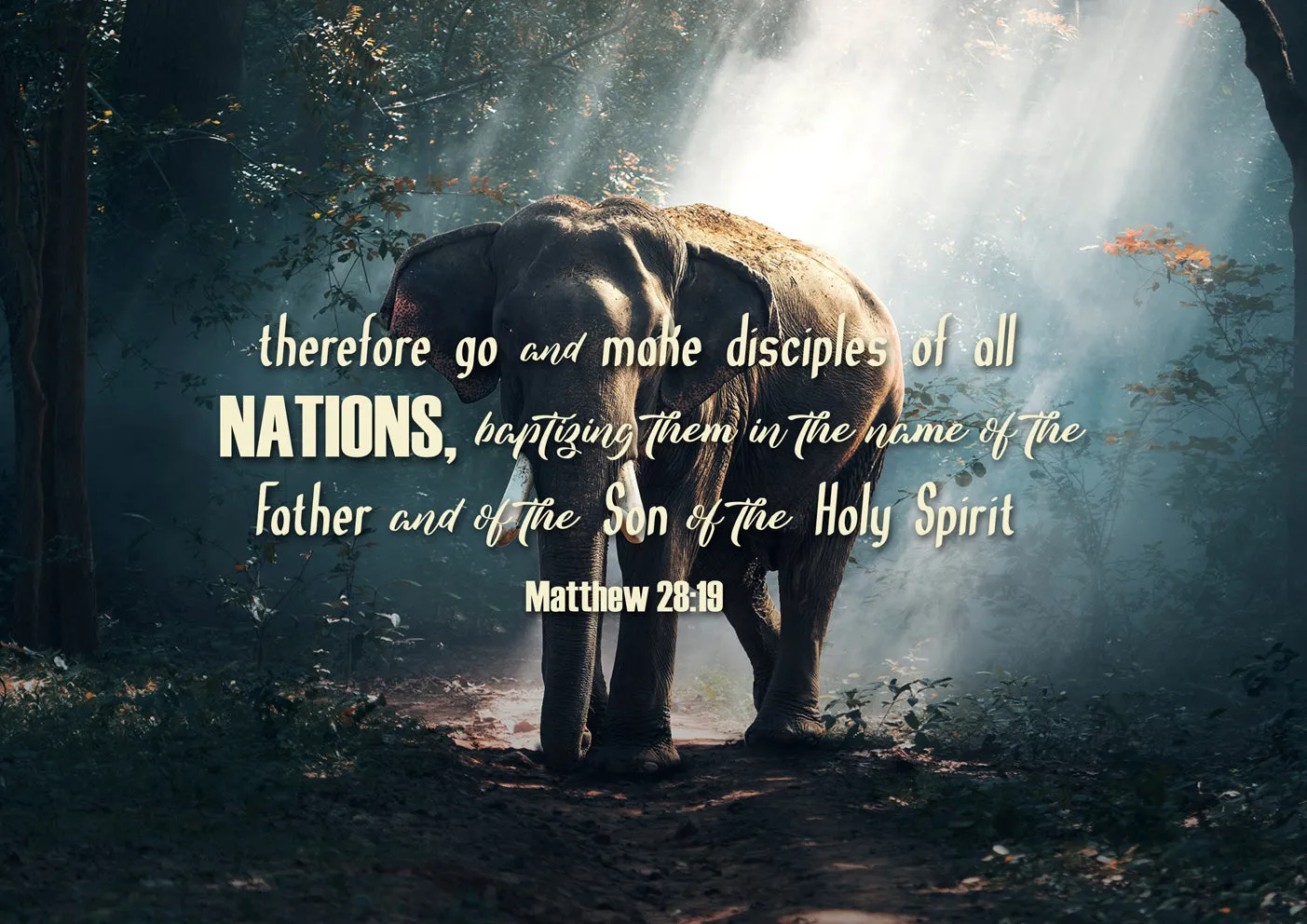 Matthew 2819 Canvas Wall Art Print S - Christian Canvas Wall Art
