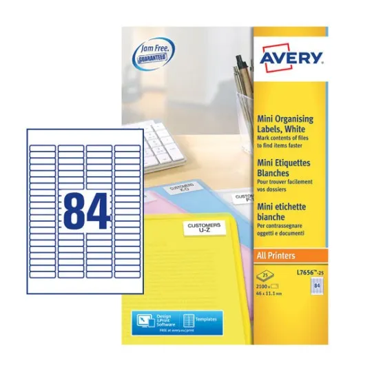 Mini Organizing Labels 46 x 11.1 mm