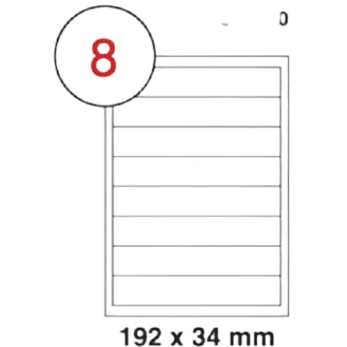 MULTI PURPOSE WHITE LABEL-192X34mm