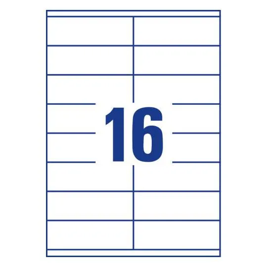 Multipurpose General Use Labels with Ultra Grip 105 x 35 mm A4