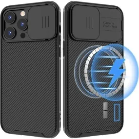 Nillkin For Apple iPhone 14 Pro Magsafe CamShield With Camera Protection Case Slim Magnetic Shockproof Cover (Black)