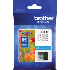 OEM Brother LC3011C Ink Cartridge Cyan 200 Pages