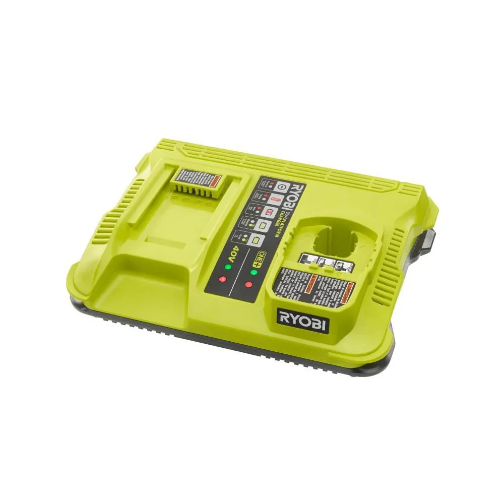 Open Box -  RYOBI ONE  Lithium-Ion Dual Platform Charger for 18-V ONE  and 40-Volt Batteries