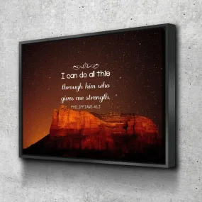Philippians 413 Niv #5 Bible Verse Canvas Wall Art - Christian Canvas Wall Art