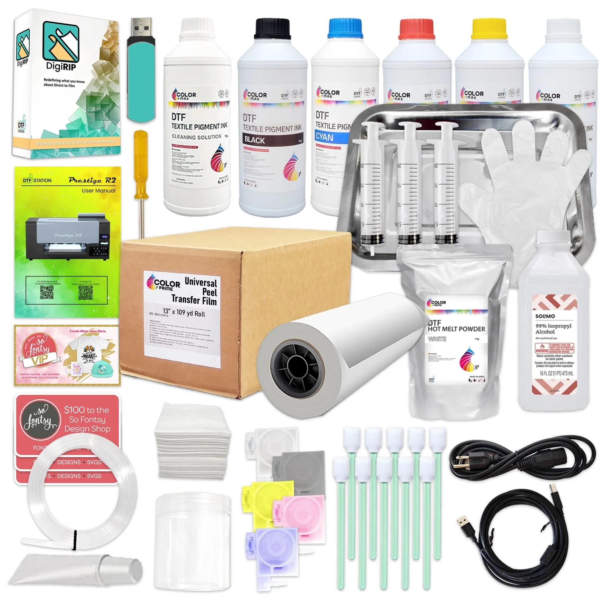 Prestige R2 DTF Roll Printer w/ M16 Inline Roll Shaker & Oven Bundle