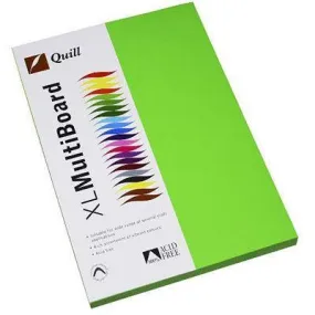 Quill Coloured A4 Copy Paper 80Gsm Lime Pack 100 Sheets