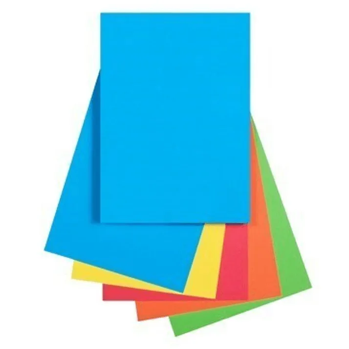Quill Coloured A5 Copy Paper 80Gsm Bright Assorted Pack 250 Sheets