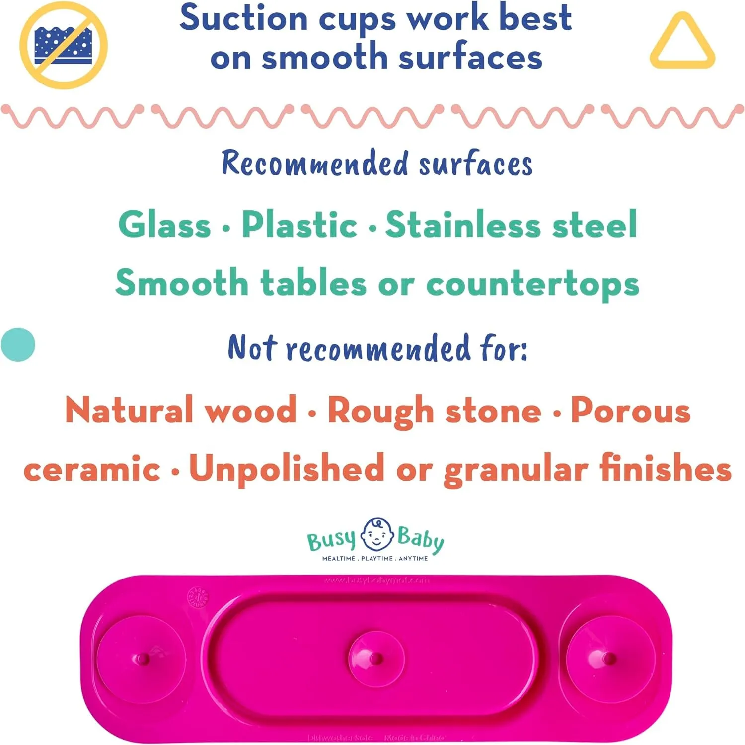"Keep Toys off the Floor with Our Silicone Mini Suction Placemat for Babies & Toddlers | Adjustable Tethers and Travel Sleeve Included | Dishwasher Safe and BPA Free | Available in Tan"