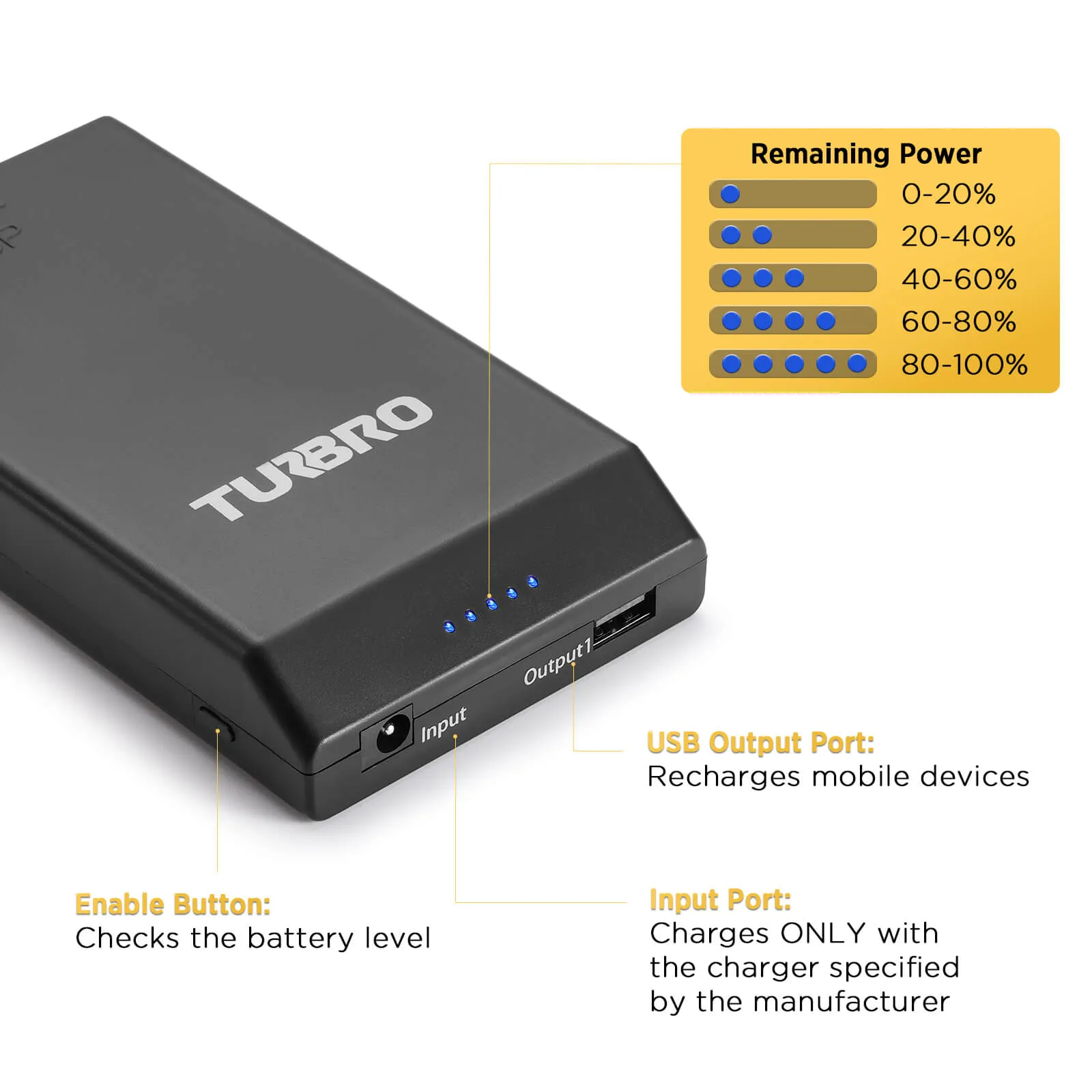 Rechargeable 19,200mAh Battery for AirSupply MS12, Up to 50 Hours of Power