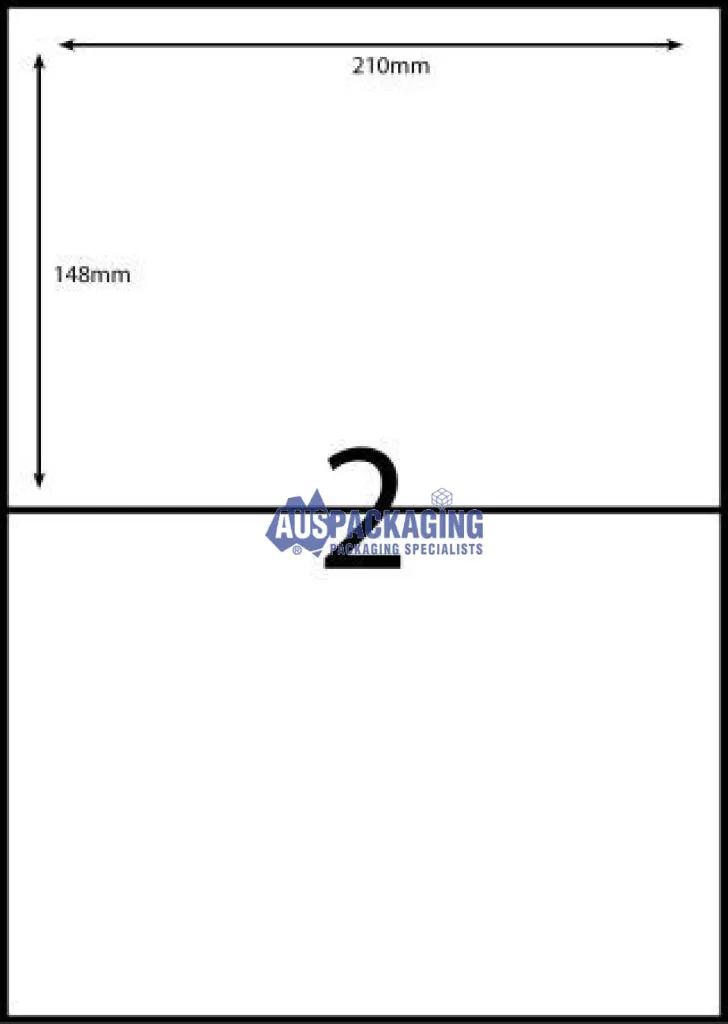 Rediform Copier Labels A4/2 per Sheet- 210X148MM (2833CL)