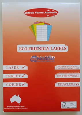 Rediform Copier Labels A4/4 per Sheet- 105x148mm (2832CL)