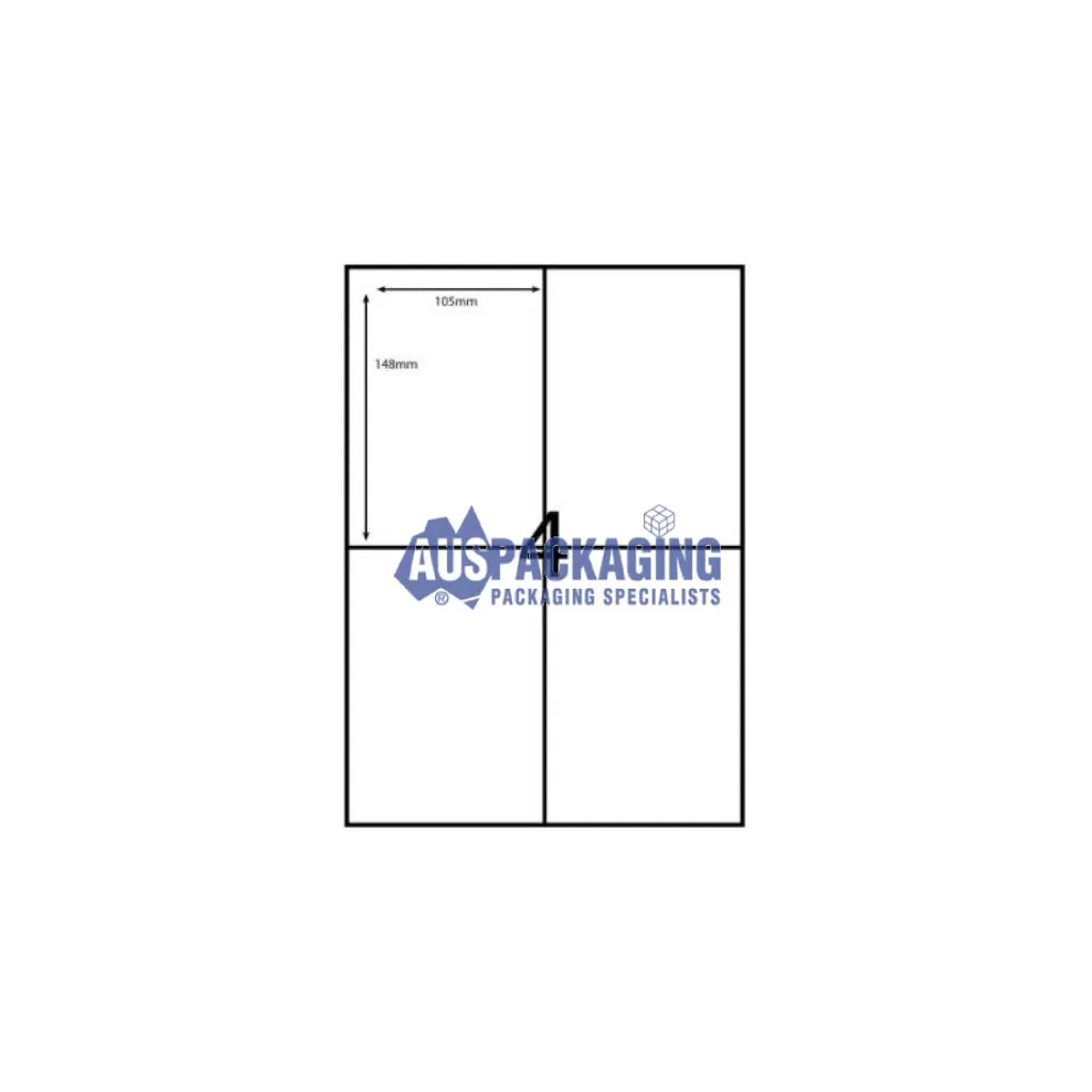 Rediform Copier Labels A4/4 per Sheet- 105x148mm (2832CL)