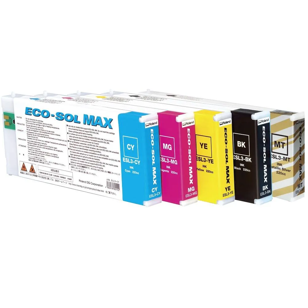 Roland BN-20 Eco-Solvent 20" Printer & Cutter w/ CMYK MT Inks & GFP Laminator