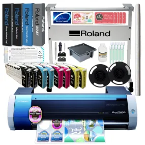 Roland BN-20A Desktop 20" Eco-Solvent Printer & Cutter w/ CMYKx2, Media & Stand