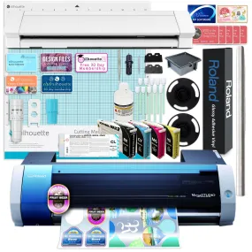 Roland BN-20A Desktop 20" Printer w/ CMYK Inks & Silhouette Cameo 4 PRO - 24"