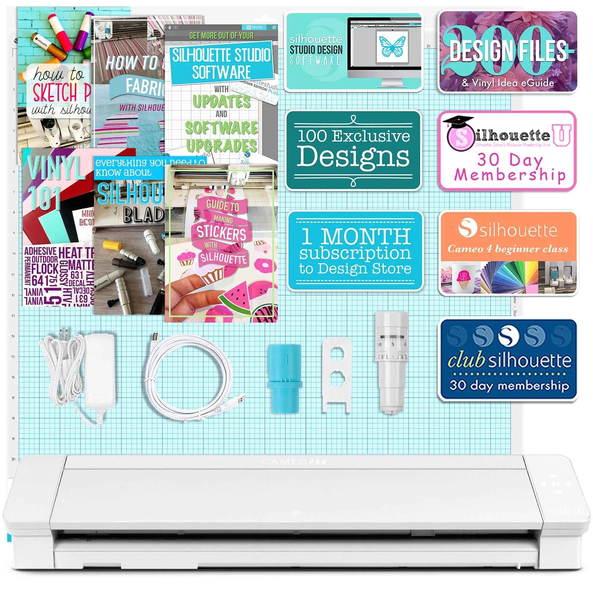 Roland BN-20A Desktop 20" Printer w/ CMYK Inks & Silhouette Cameo 4 PRO - 24"