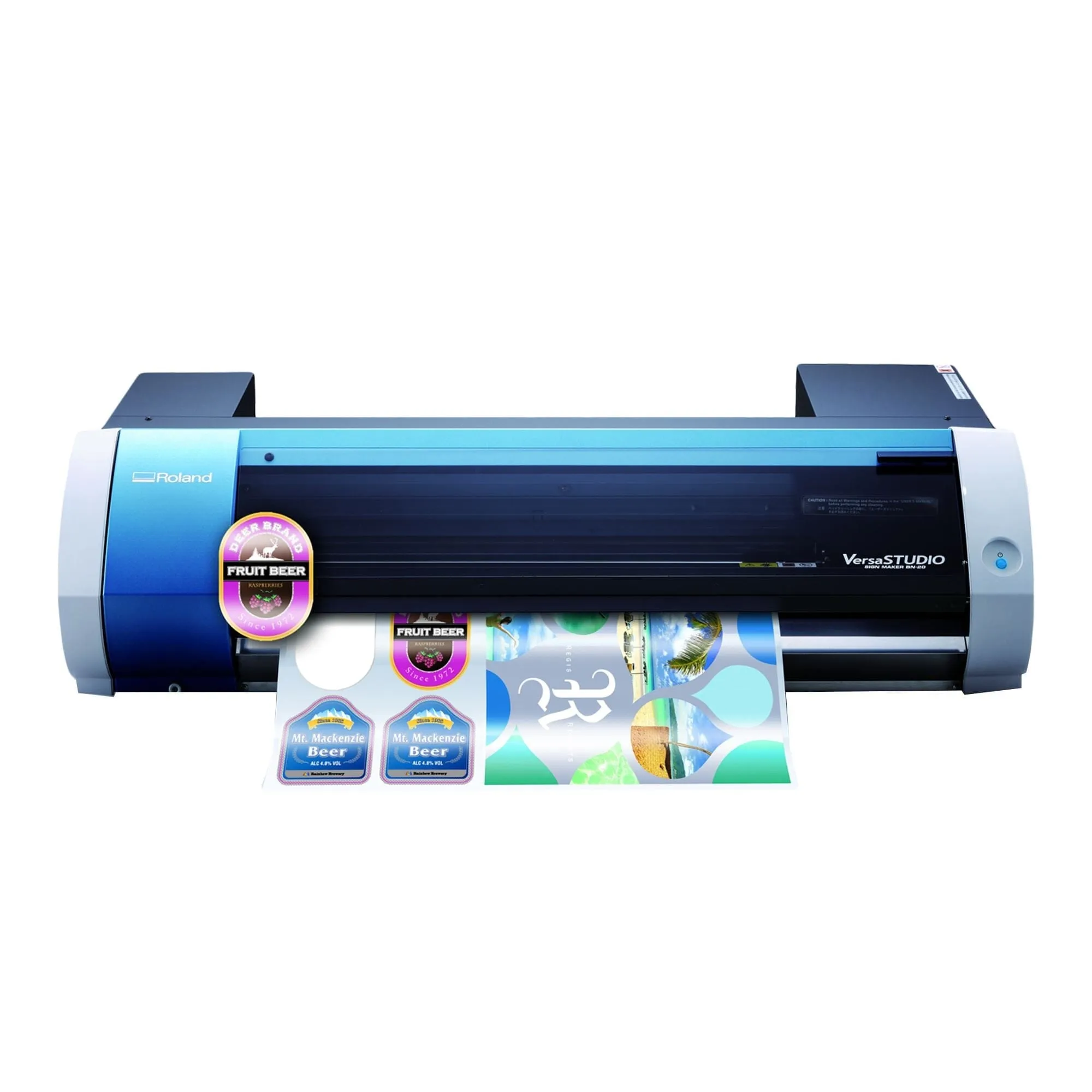 Roland BN-20A Eco-Solvent 20" Printer & Cutter w/ CMYK Inks & Siser Romeo
