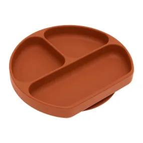 Silicone Grip Dish: Clay