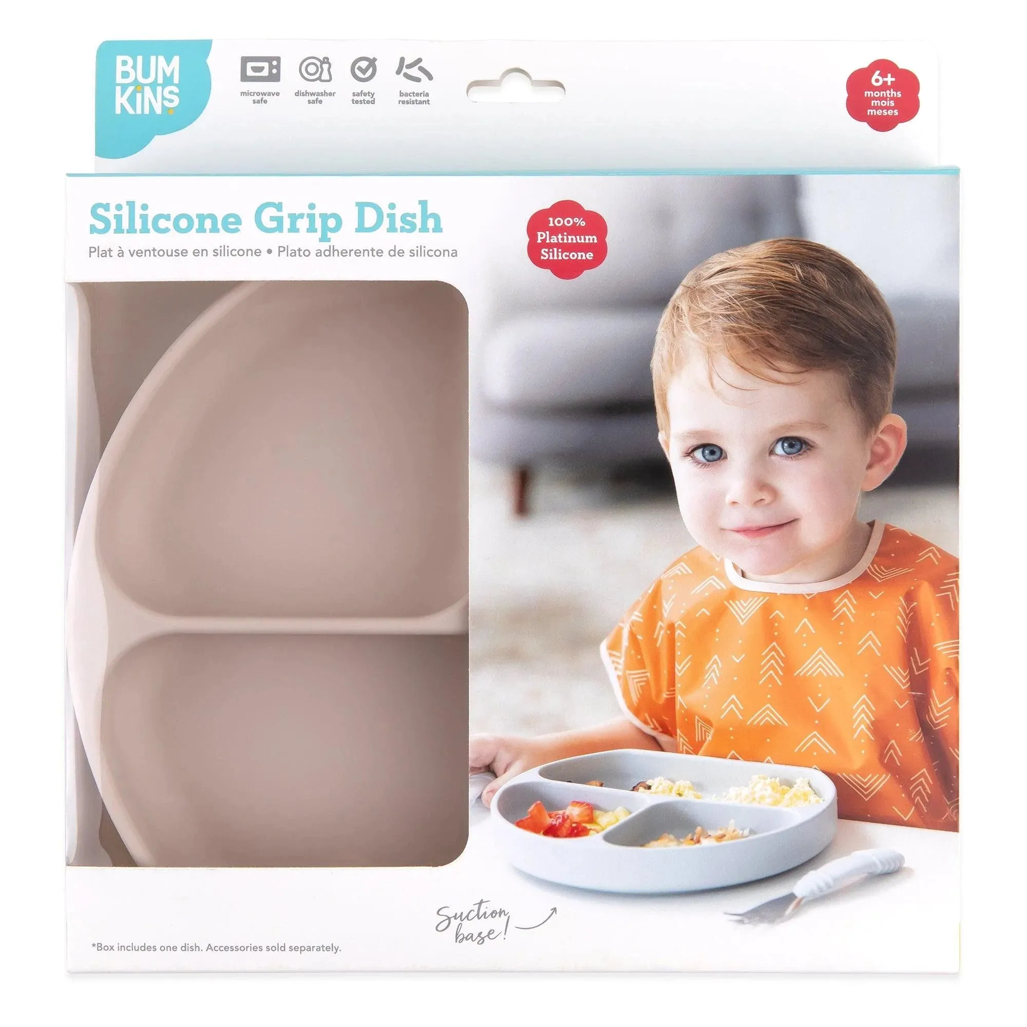 Silicone Grip Dish: Sand