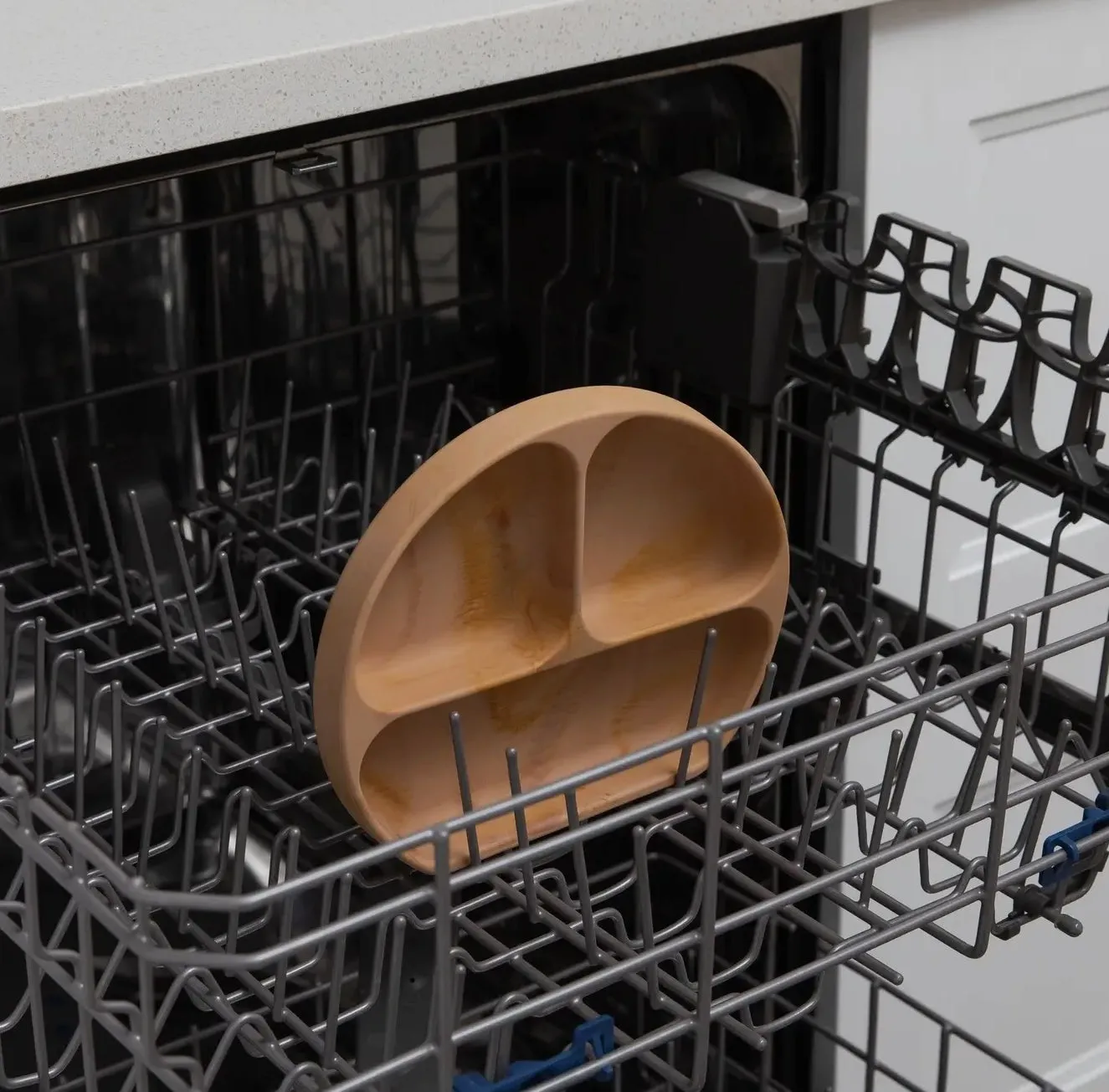 Silicone Grip Dish - Wood Grain