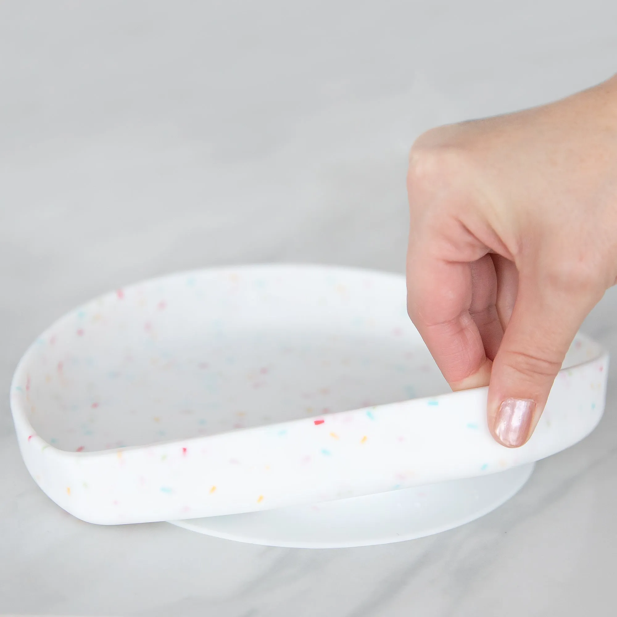 Silicone Grip Plate: Vanilla Sprinkle