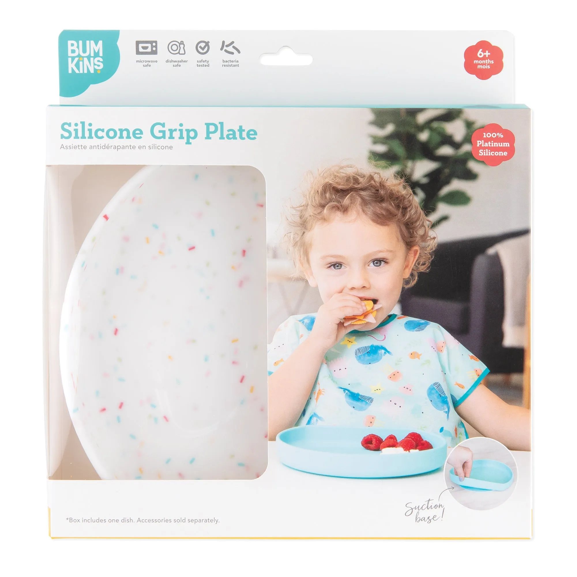 Silicone Grip Plate: Vanilla Sprinkle