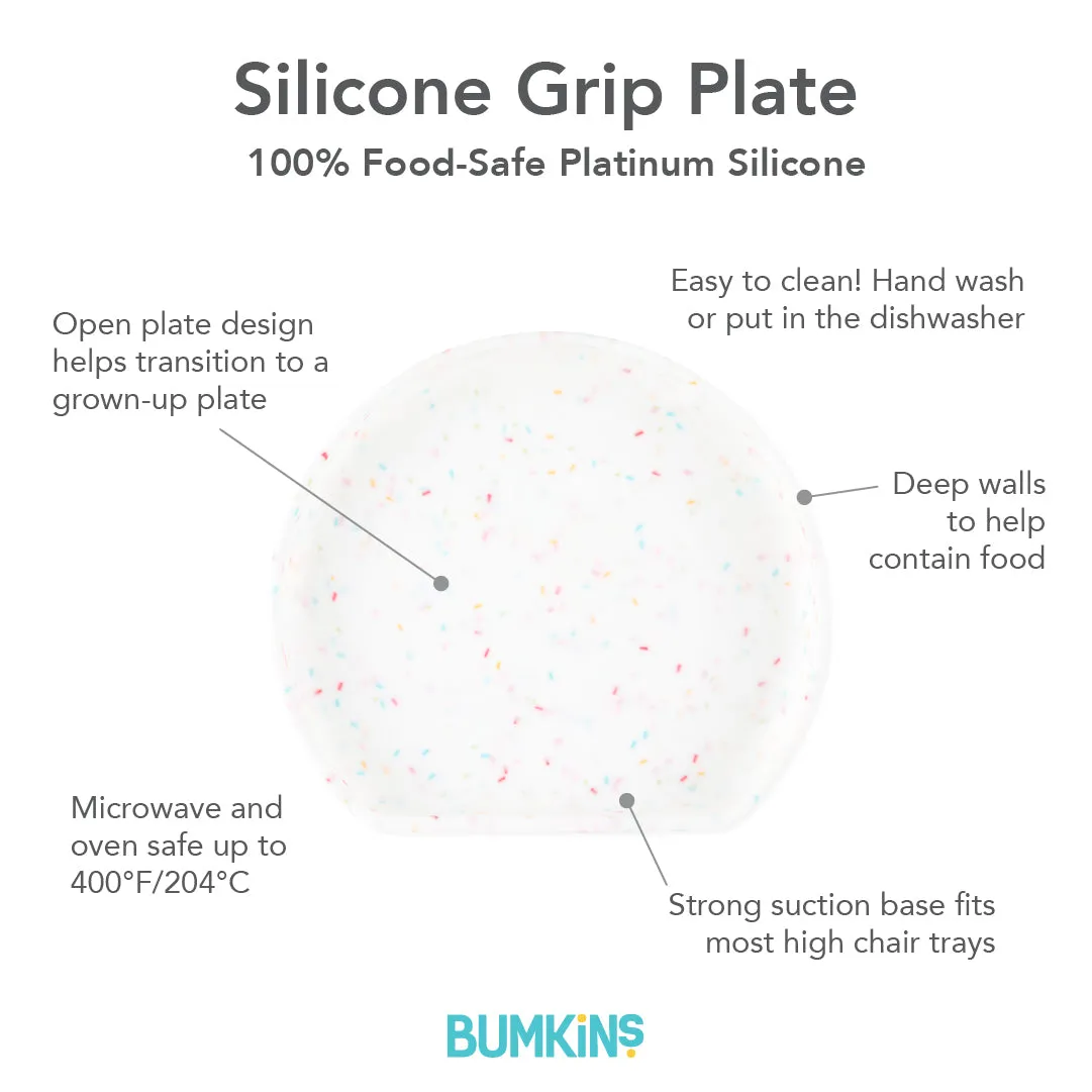 Silicone Grip Plate: Vanilla Sprinkle