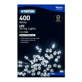 Status Falun 400 Cool White LED Indoor/Outdoor String Lights - HY747