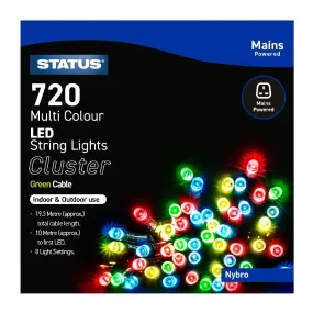 Status Nybro 720 Multi Coloured LED Indoor/Outdoor String Lights - HY742