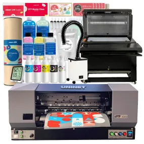 Uninet 1000 Direct To Film 13" Printer & Training w/ Inline Slim Shaker & Oven
