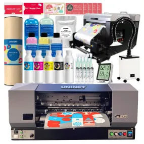 Uninet 1000 Direct To Film 13" Printer w/ Training, Filter, Inline Shaker & Oven