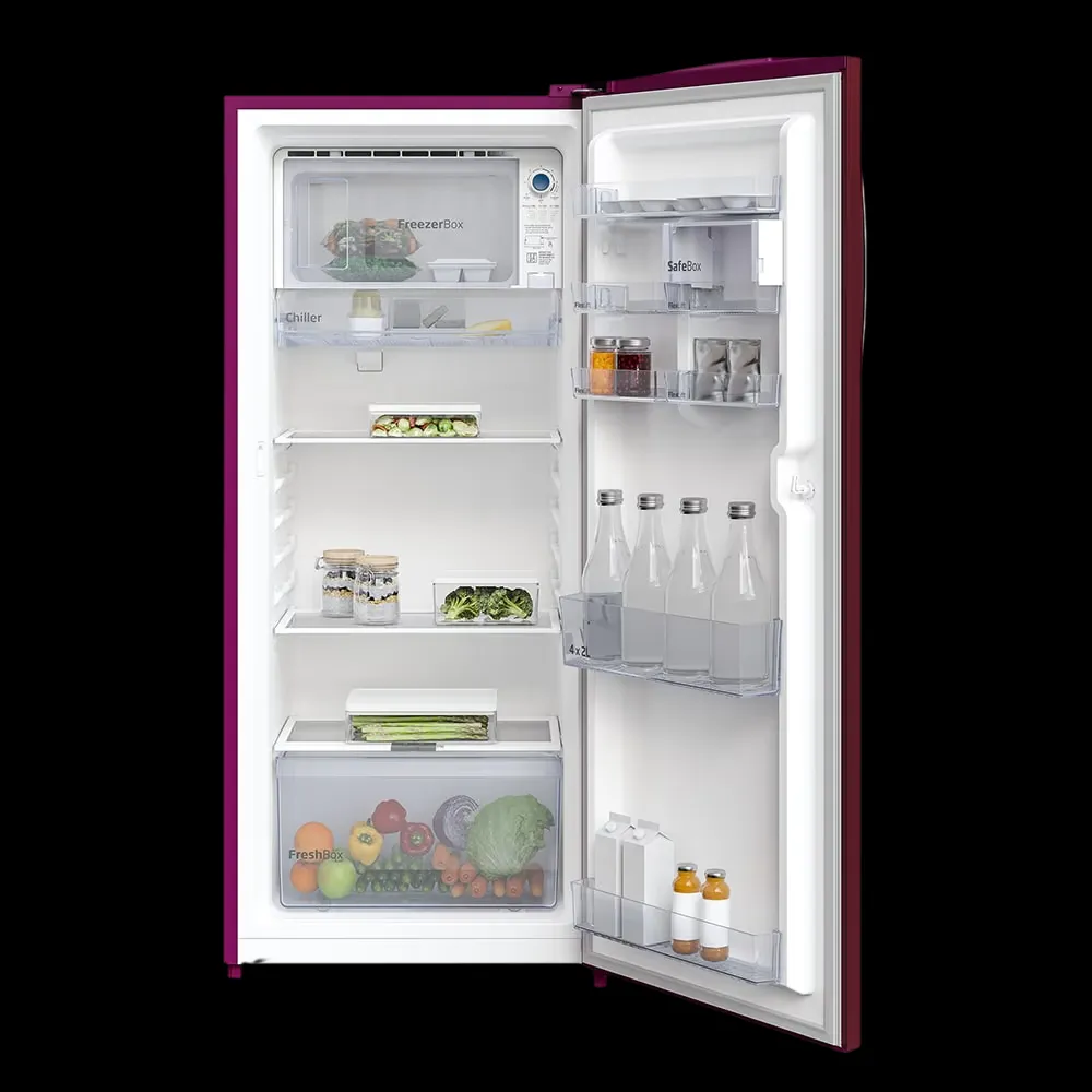 Voltas Beko 200 Litres 3 Star Direct Cool Single Door Refrigerator RDC220C54/XWEXXXXXG, Wine