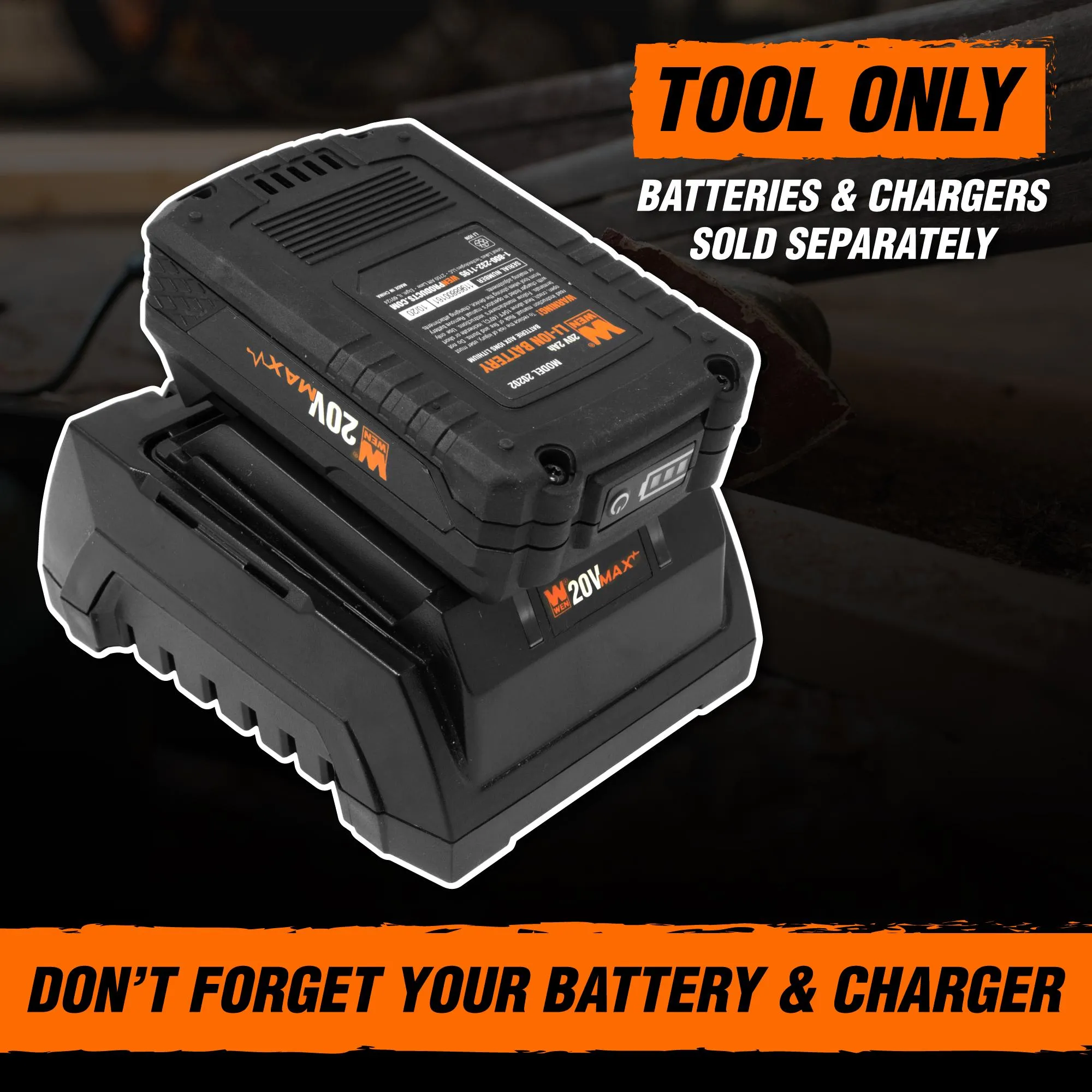 WEN 20512BT 20V Max Cordless 18-Gauge Brad Nailer (Tool Only – Battery Not Included)